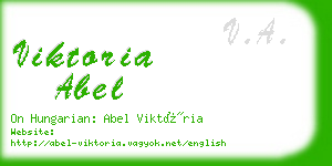 viktoria abel business card